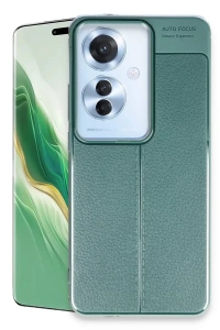 Reno 11F Kılıf Auto Focus Kapak - Koyu Yeşil