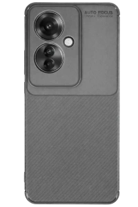 Reno 11F Kılıf Auto Focus Karbon Kapak - Gri