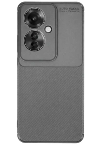 Reno 11F Kılıf Auto Focus Karbon Kapak - Gri