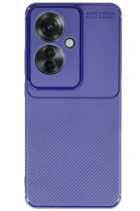 Reno 11F Kılıf Auto Focus Karbon Kapak - Lacivert