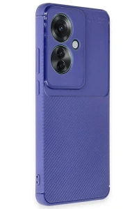 Reno 11F Kılıf Auto Focus Karbon Kapak - Lacivert