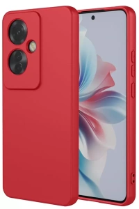 Reno 11F Kılıf First Silikon - Kırmızı