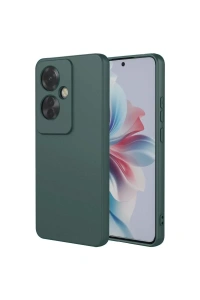 Reno 11F Kılıf First Silikon - Koyu Yeşil
