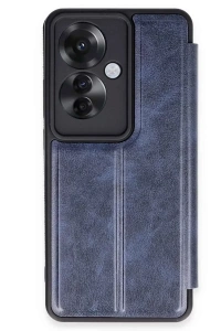 Reno 11F Kılıf Flip Cover - Lacivert