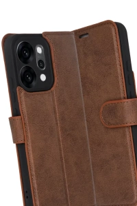 Reno 14 Trend S Plus Kapaklı Kılıf - Taba
