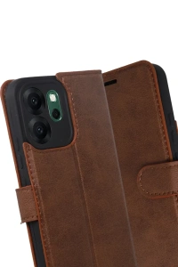 Reno 14F Trend S Plus Kapaklı Kılıf - Taba