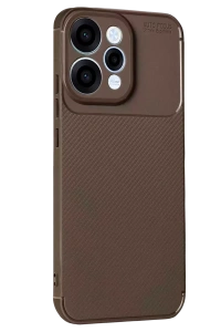Reno 15 Auto Focus Karbon Kapak - Kahverengi