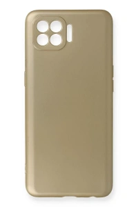 Reno 4 Lite Kılıf First Silikon - Gold