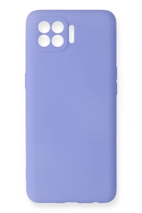 Reno 4 Lite Kılıf First Silikon - Lila