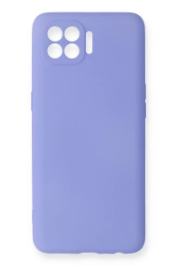 Reno 4 Lite Kılıf First Silikon - Lila