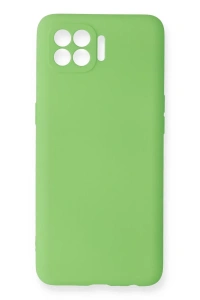 Reno 4 Lite Kılıf First Silikon - Yeşil