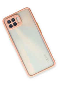 Reno 4 Lite Kılıf Montreal Silikon Kapak - Pembe