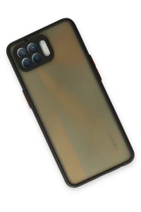 Reno 4 Lite Kılıf Montreal Silikon Kapak - Siyah