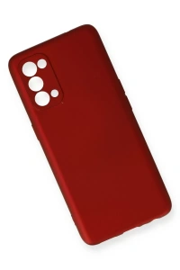 Reno 5 Kılıf First Silikon - Bordo