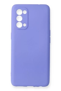 Reno 5 Kılıf First Silikon - Lila
