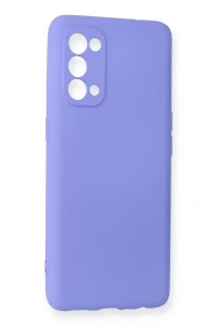 Reno 5 Kılıf First Silikon - Lila
