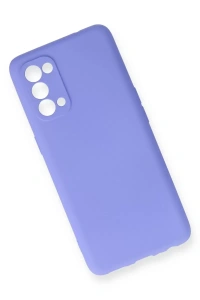 Reno 5 Kılıf First Silikon - Lila