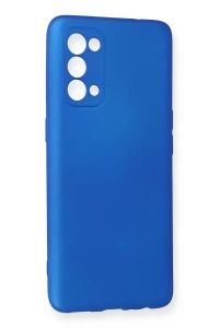 Reno 5 Kılıf First Silikon - Mavi