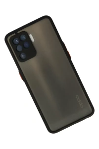 Reno 5 Lite Kılıf Montreal Silikon Kapak - Siyah