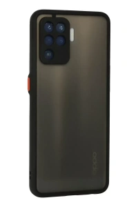 Reno 5 Lite Kılıf Montreal Silikon Kapak - Siyah