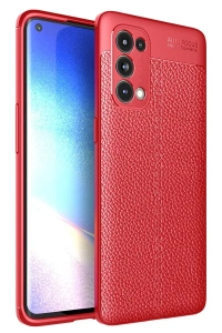 Reno 5 Pro Kılıf Auto Focus Kapak - Kırmızı
