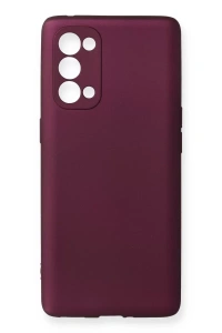Reno 5 Pro Kılıf First Silikon - Mürdüm