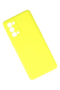 Reno 5 Pro Kılıf First Silikon - Sarı