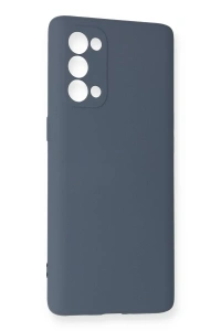 Reno 5 Pro Kılıf Nano içi Kadife Silikon - Gri