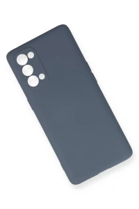 Reno 5 Pro Kılıf Nano içi Kadife Silikon - Gri