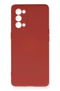 Reno 5 Pro Kılıf Nano içi Kadife Silikon - Kiremit