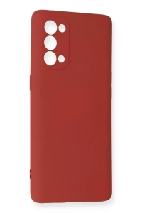 Reno 5 Pro Kılıf Nano içi Kadife Silikon - Kiremit