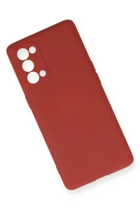 Reno 5 Pro Kılıf Nano içi Kadife Silikon - Kiremit