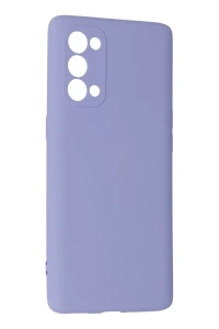 Reno 5 Pro Kılıf Nano içi Kadife Silikon - Lila