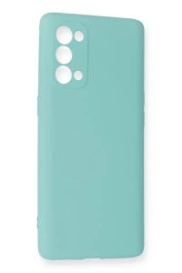 Reno 5 Pro Kılıf Nano içi Kadife Silikon - Turkuaz