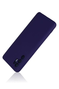 Reno 6 Kılıf Nano içi Kadife Silikon - Mor