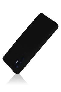 Reno 6 Kılıf Nano içi Kadife Silikon - Siyah