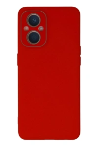 Reno 7 Lite Kılıf Lansman Glass Kapak - Kırmızı