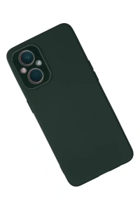 Reno 7 Lite Kılıf Lansman Glass Kapak - Koyu Yeşil