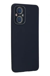 Reno 7 Lite Kılıf Lansman Glass Kapak - Lacivert
