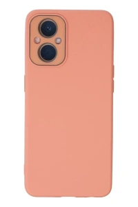 Reno 7 Lİte Kılıf Lansman Glass Kapak - Pembe