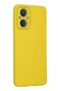 Reno 7 Lite Kılıf Lansman Glass Kapak - Sarı