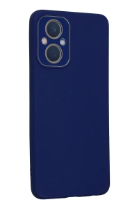 Reno 7 Lite Kılıf Lansman Glass Kapak - Sky Blue