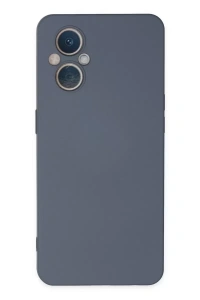 Reno 7 Lite Kılıf Nano içi Kadife Silikon - Gri