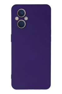Reno 7 Lite Kılıf Nano içi Kadife Silikon - Mor