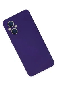 Reno 7 Lite Kılıf Nano içi Kadife Silikon - Mor
