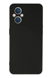 Reno 7 Lite Kılıf Nano içi Kadife Silikon - Siyah