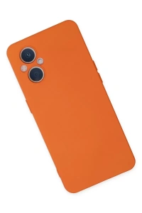 Reno 7 Lite Kılıf Nano içi Kadife Silikon - Turuncu