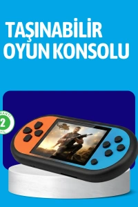 Retro 520 Oyunlu Taşınabilir Konsol HD Ekran USB Şarjlı