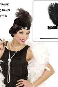 Retro Charliston Aksesuar Seti – Gatsby Kostüm Seti