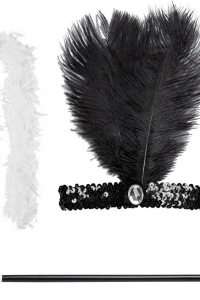 Retro Charliston Aksesuar Seti – Gatsby Kostüm Seti